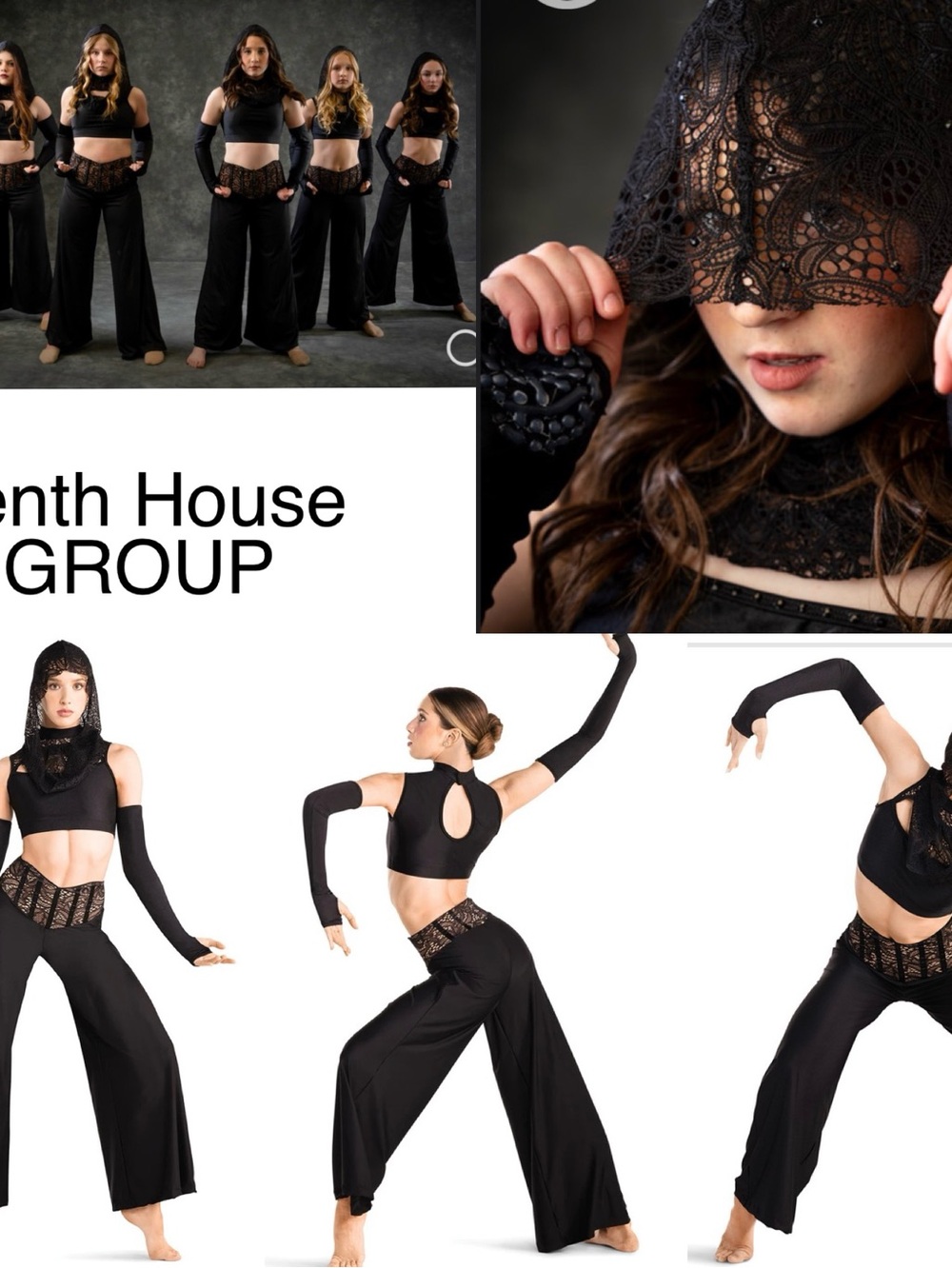 Black hooded jazz costume